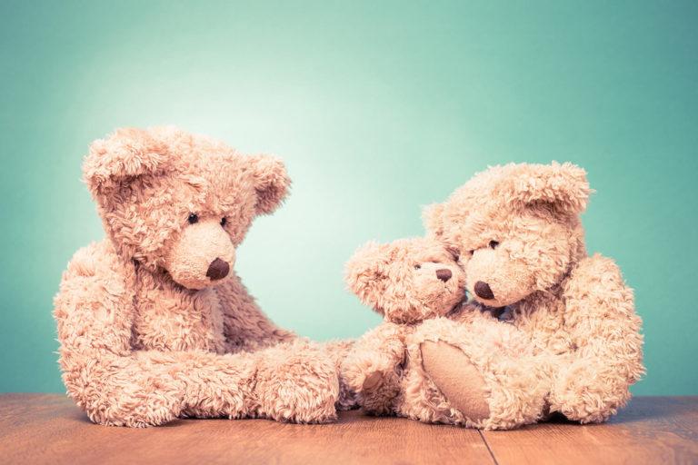 Difficultes pour avoir un enfant ours en peluche